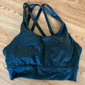 Cheetah print sports bra